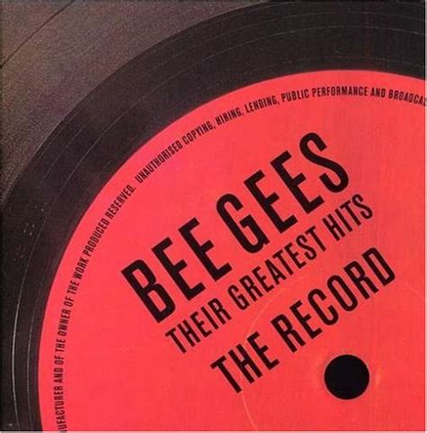 The Bee Gees - Their Greatest Hits: The Record (2001) - The Bee Gees ...