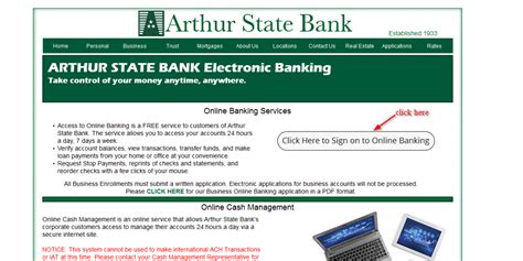 Arthur State Bank Online Banking Login ⋆ Login Bank