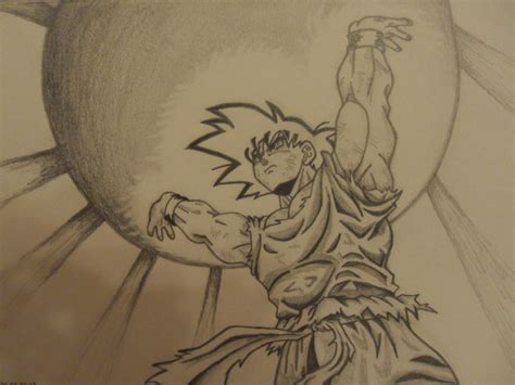 Goku and The Spirit Bomb by DBSupreme on DeviantArt