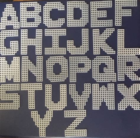 Precut Plastic Canvas Alphabet Set Cutout, Precut Letters Plastic ...