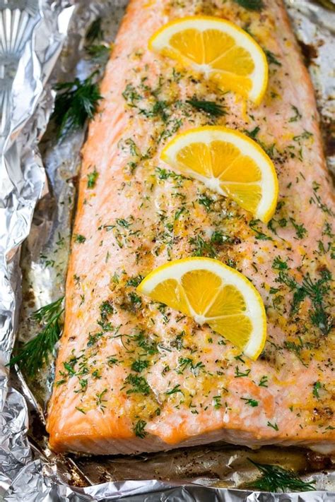 Salmon in Foil with Lemon and Dill - Dinner at the Zoo