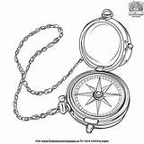 Pirates Compass Coloring Pages sketch template