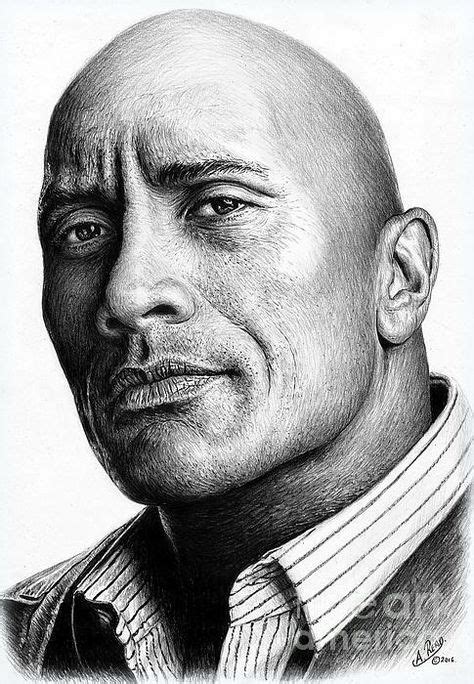 Dwayne The Rock Johnson (con imágenes) | Dibujos de famosos, Dibujos ...