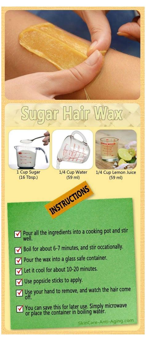 Sugar Waxing, Sugar Lemon Wax Hair Removal, Sugar Hair Removal Recipe ...