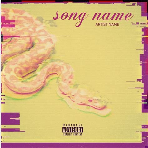 Snake Mixtape cover art design template