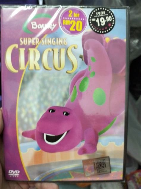 Barney Super Singing Circus DVD, Hobbies & Toys, Music & Media, CDs & DVDs on Carousell