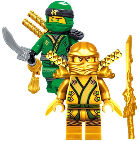 NINJAGO MINIFIGURES SETS NINJA GOLDEN GREEN LLOYD GARMADON LEGO MASTERS ...