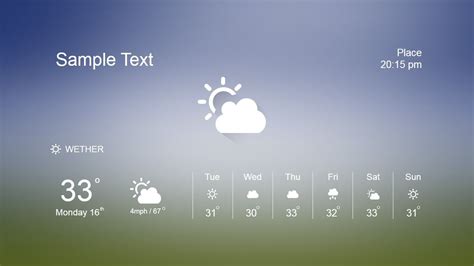 Weather Widget PowerPoint Dashboard - SlideModel | Powerpoint slide ...