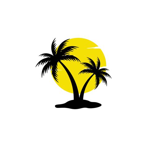 palm tree logo icon design template vector 7635048 Vector Art at Vecteezy