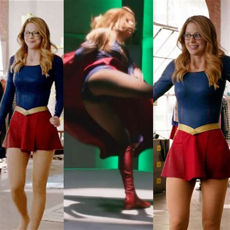 Melissa Benoist - Supergirl in her mini skirt & panties era | Scrolller