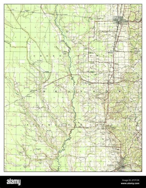 Wynne, Arkansas, map 1939, 1:62500, United States of America by Timeless Maps, data U.S ...