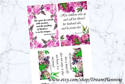 Mothers Day Bible Verses Cards Scripture Memory Cards Bible Journaling Esv Scripture Mothers ...