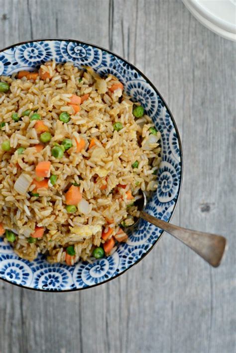 Easy Vegetable Fried Brown Rice with Egg - Simply Scratch