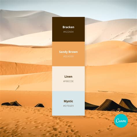 Canva - Get lost in the desert sands with this color palette 🏜