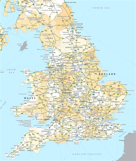 Road Map England Motorways | System Map