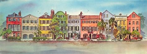 Rainbow Row - Charleston South Carolina Art