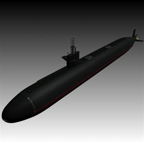 USS Augusta SSN 710 3D Model $179 - .max - Free3D