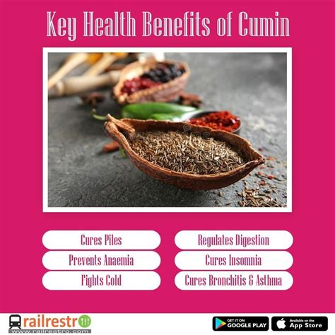 Key Health Benefits of Cumin | Health benefits of cumin, Food facts ...