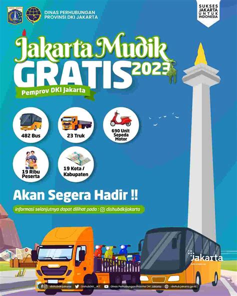 Dinas Perhubungan DKI Jakarta Gelar Program Mudik Gratis DKI Jakarta ...