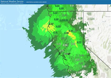 NWS San Diego on Twitter: "Here is the 24-hour rainfall map over NorCal ...