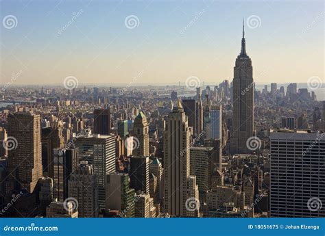 New York City skyline stock image. Image of metropolis - 18051675