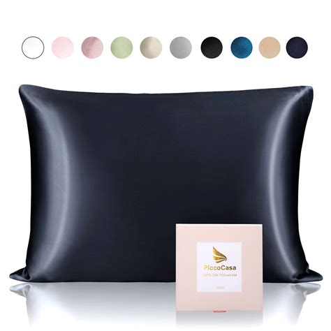 100% Pure Silk Pillowcase for Hair and Skin 25 Momme Breathable Pure ...