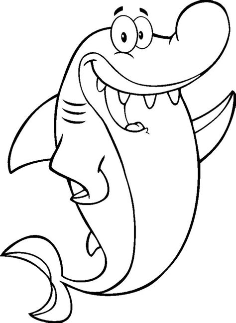 Cartoon Shark Coloring Pages at GetColorings.com | Free printable colorings pages to print and color