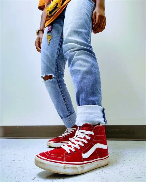 Vans Sk8-Hi Skate Shoe - Racing Red | Vans sk8, Vans, Skate shoes