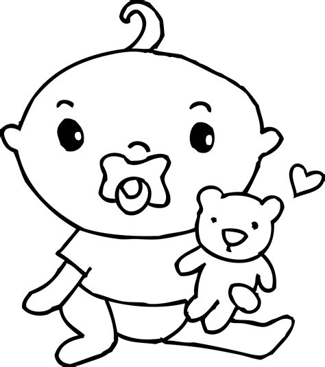 ️Cartoon Baby Coloring Pages Free Download| Goodimg.co