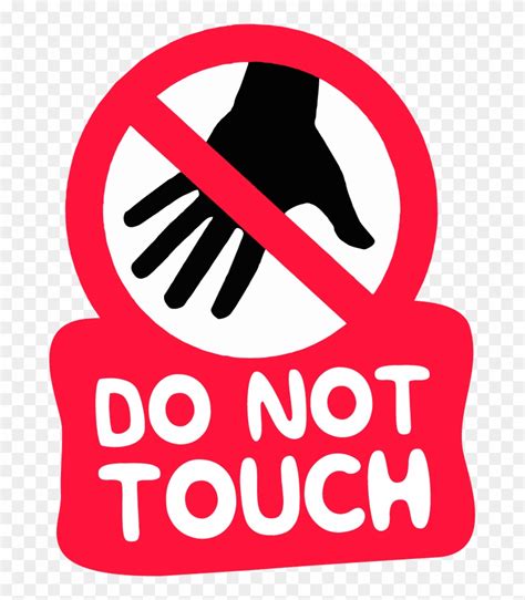 The "do Not Touch" Sticker - Do Not Touch Women Clipart (#2152995) - PinClipart