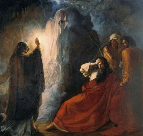 THE WITCH OF ENDOR FORETELLS KING SAUL'S DEATH