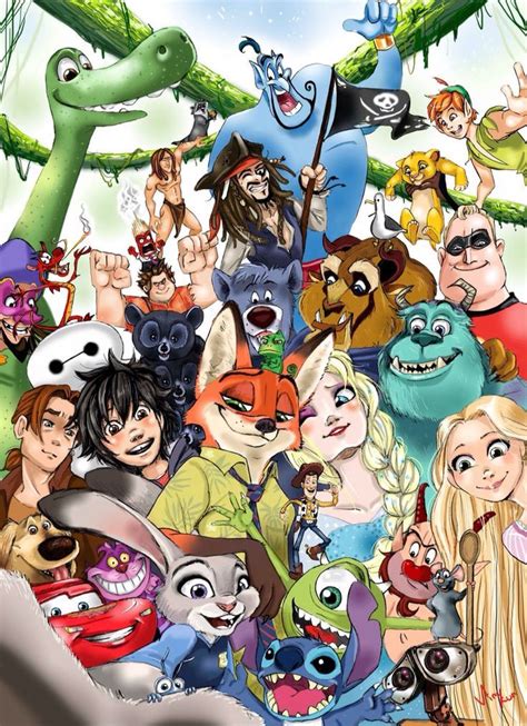 What a party! | Disney art, Disney drawings, Disney fun