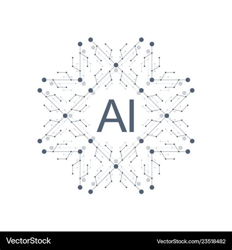 Artificial intelligence logo icon symbol ai Vector Image