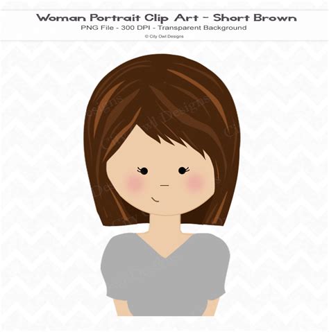 short hair girl clipart - Clip Art Library