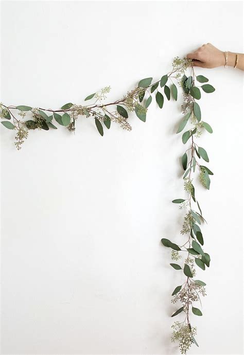 DIY Eucalyptus Garland - Homey Oh My