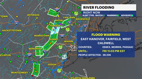 Sunny and seasonal Wednesday; flooding continues in parts of New Jersey