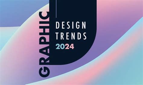the graphic design trends logo is shown in purple and blue colors, with ...