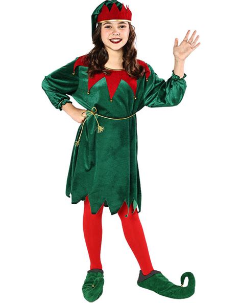 Santas Favourite Elf Kids Christmas Costume