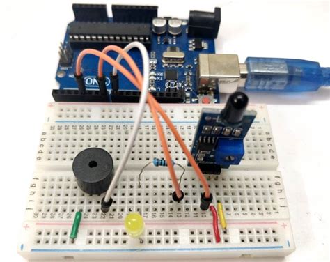 Arduino Flame Sensor Interfacing to Build a Fire Alarm System