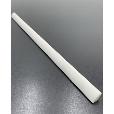 Walkon Tile Mason 12" x 0.5" Matte Ceramic Quarter Round Tile Trim in White | Wayfair