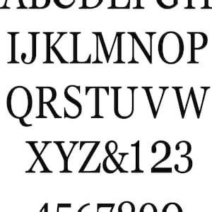 Outdoor Letters Serif Numbers and Letters for Front Porch Decor ...