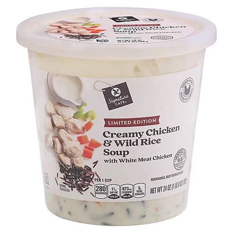 Signature Select/Cafe Soup Creamy Chicken & Wild Rice - 24 Oz - safeway