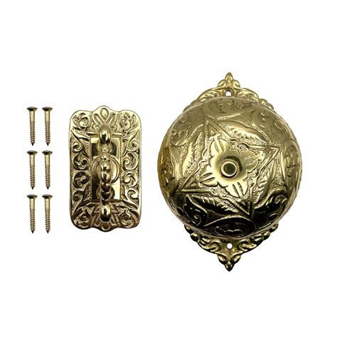 Decorative Twist mechanical Doorbell - Brass Finish– Doorbell World