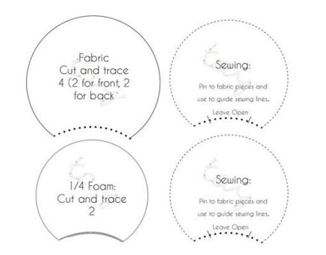 PRINTABLE PATTERN TEMPLATE for | Diy disney ears, Diy mickey ears, Minnie mouse ears diy