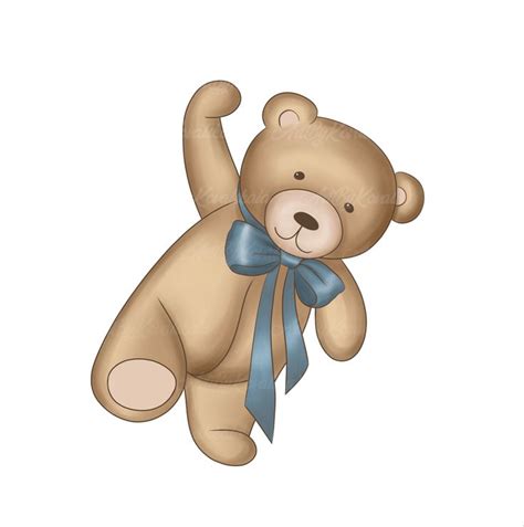 Teddy Bear Clipart, Bear PNG, Baby Bear, PNG, Baby Shower, Digital Download, Commercial Use ...