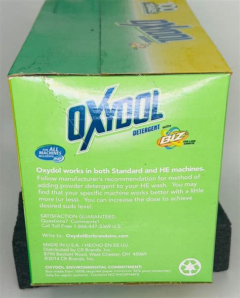 (1) Box Oxydol Powder Laundry Detergent Biz Stain Odor Eliminator 100 oz Sealed! 805752355336 | eBay