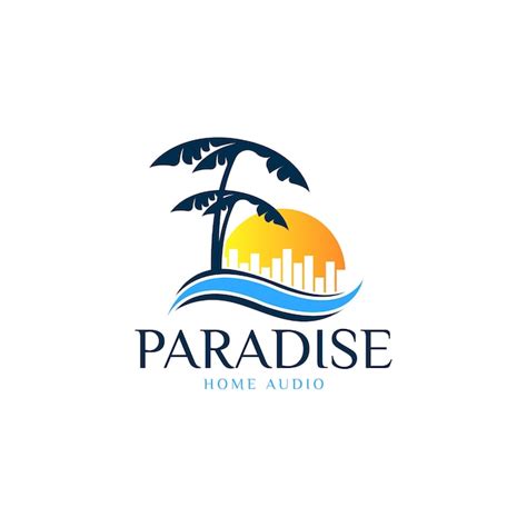 Premium Vector | Beach paradise logo