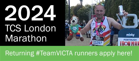 Run for #TeamVICTA in the 2024 TCS London Marathon - Returning Runners - VICTA