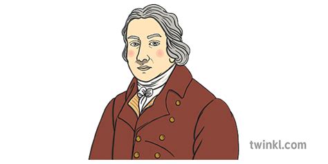 Edward Jenner Portrait Illustration - Twinkl