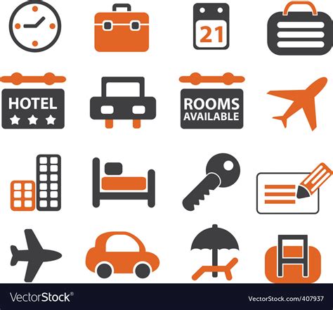 Travel signs set Royalty Free Vector Image - VectorStock